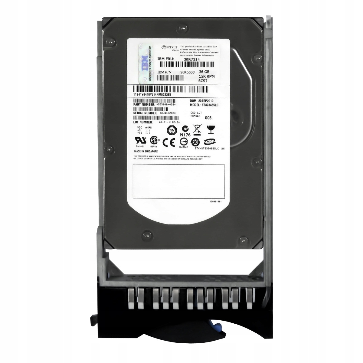 Ibm 39R7314 26K5503 36GB 15K 8MB Scsi U160 3.5'' ST373455LC