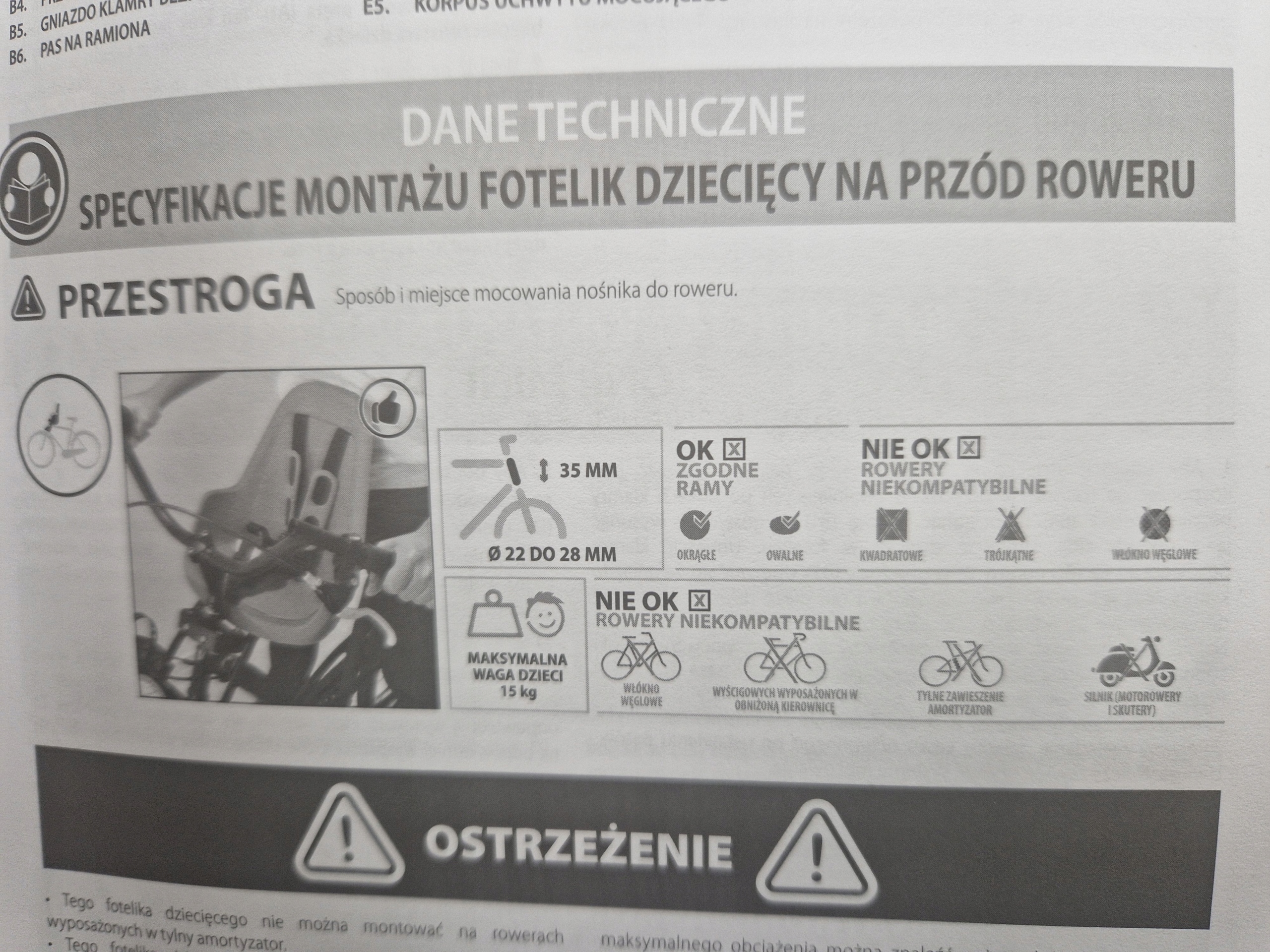 Fotelik rowerowy dla dziecka Bobike ONE MINI Red Model Mini One