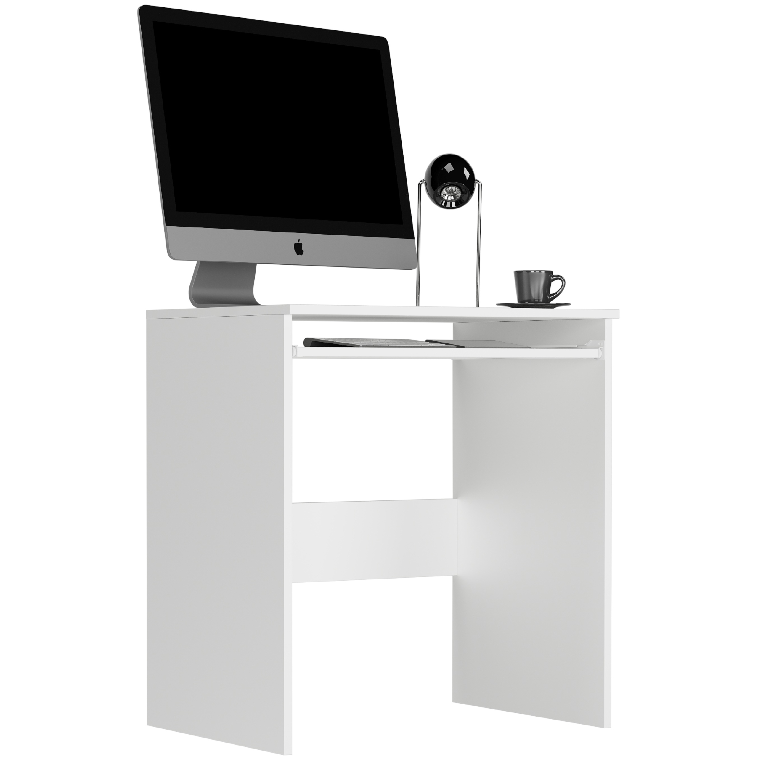 BIURKO KOMPUTEROWE 70CM STOLIK STÓŁ LAPTOP N-1 BIALE