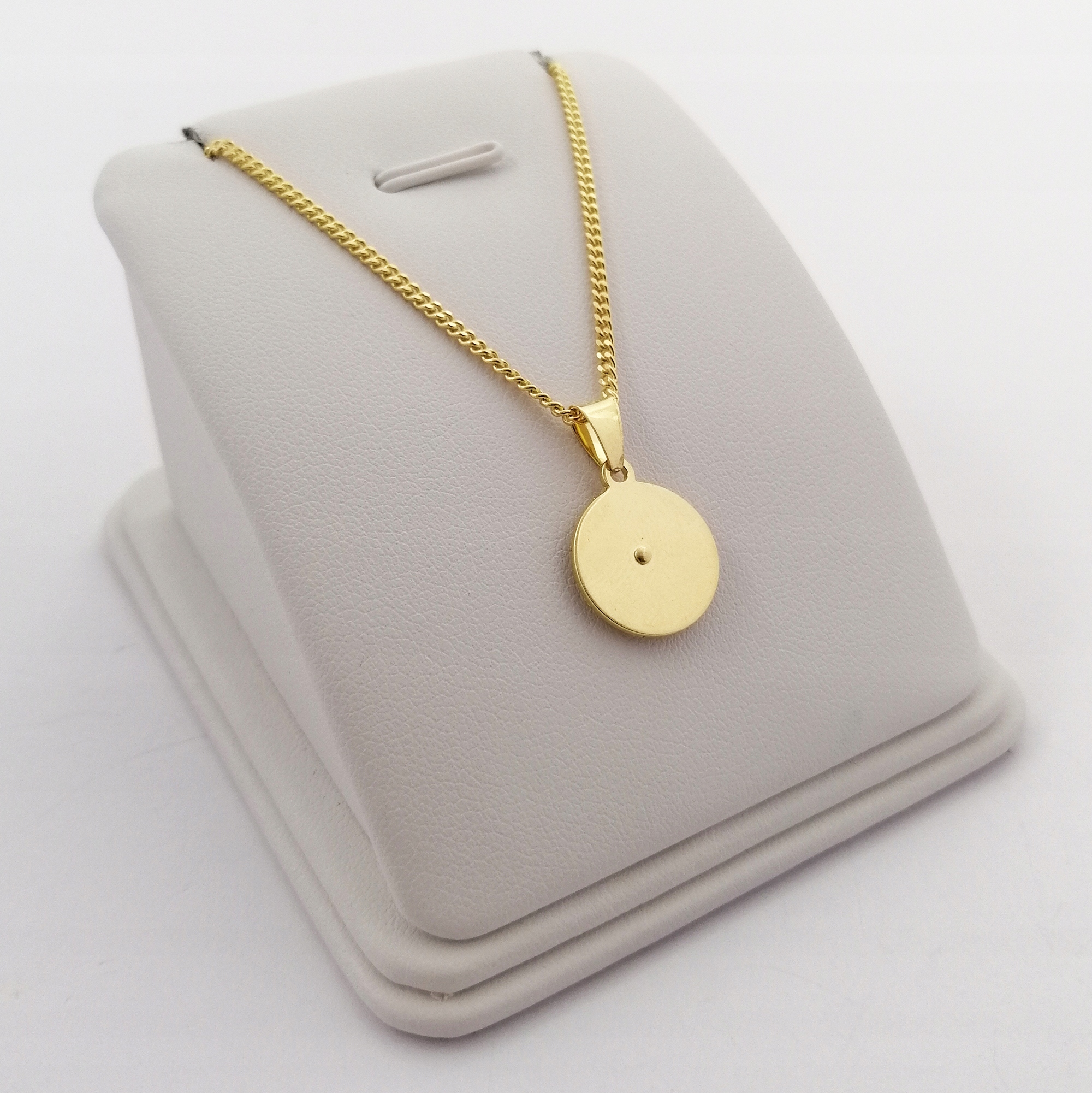 ZŁOTY ŁAŃCUSZEK PANCERKA + MEDALIK MATKA BOSKA 925/585 14K + GRAWER CHRZEST Kolekcja Na Komunię Komunijny Chrzest Grawer Zawieszka