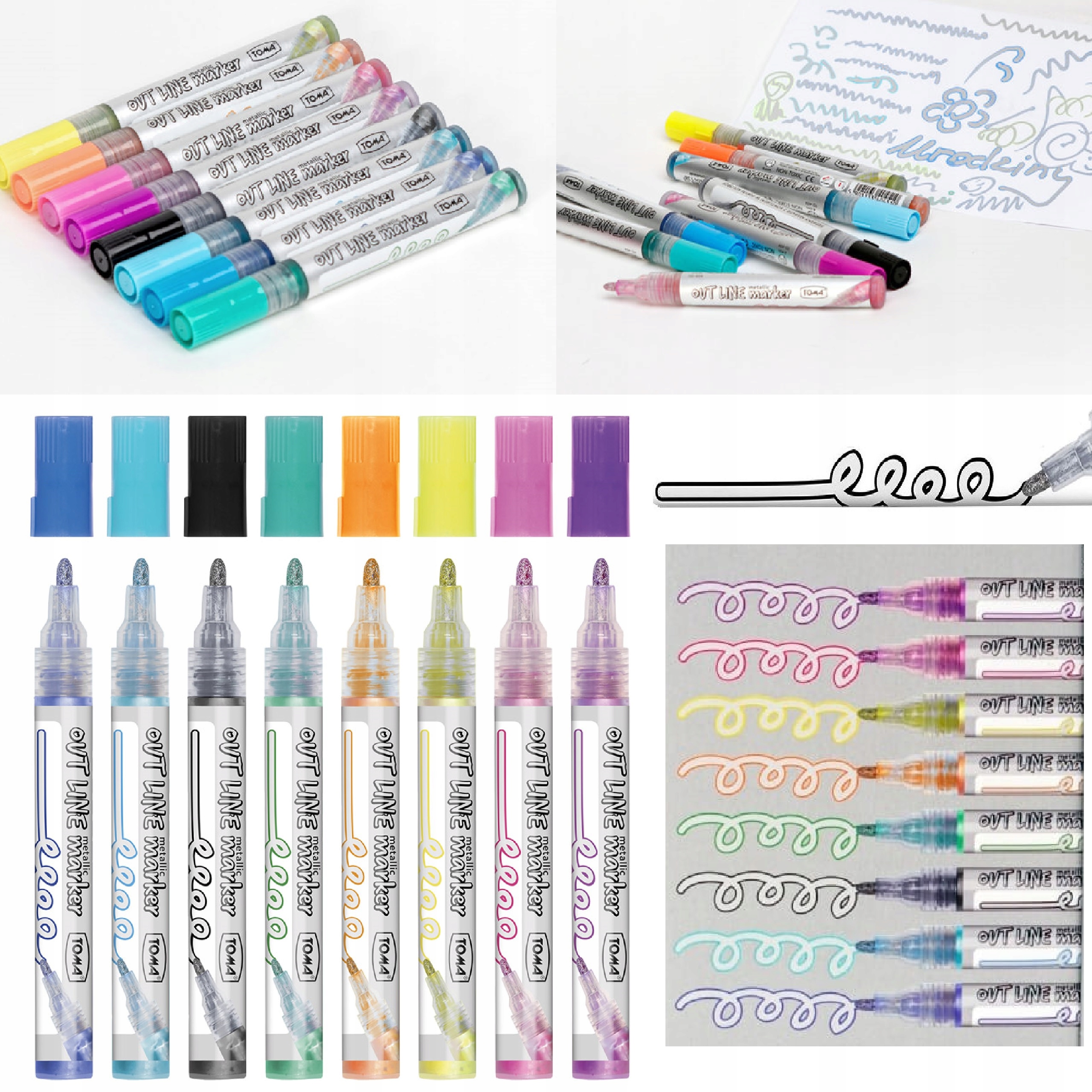 TOMA MARKERY Z KONTUREM KONTUR MARKER ZESTAW EAN (GTIN) 5901133404046