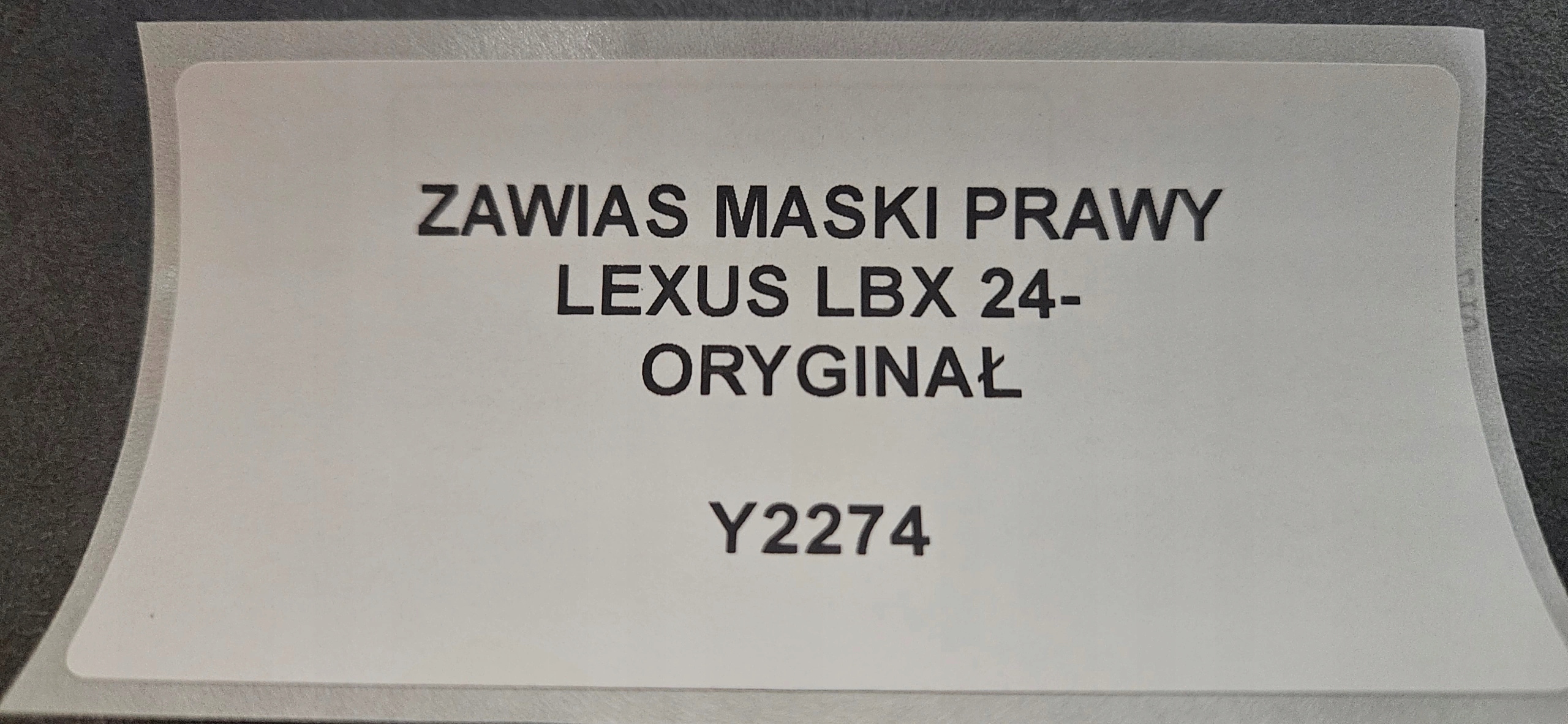 hinge bonnets right LEXUS LBX 23- original