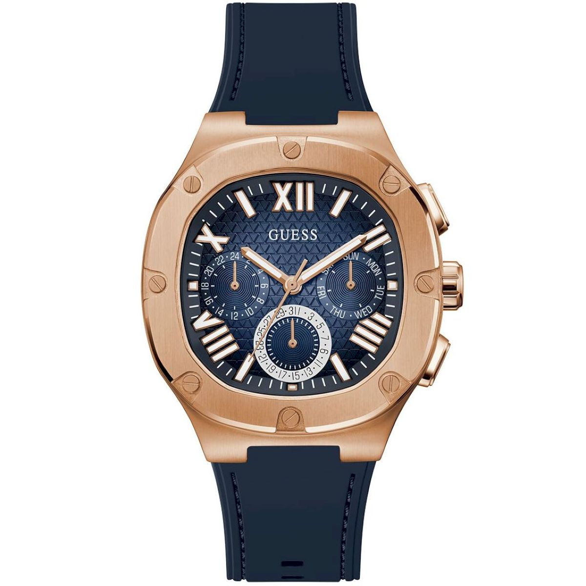 Retro pánské hodinky Guess Headline s páskem