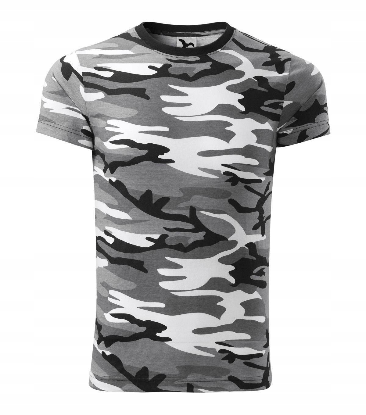 

Męska koszulka T-shirt Malfini Camo szary moro S