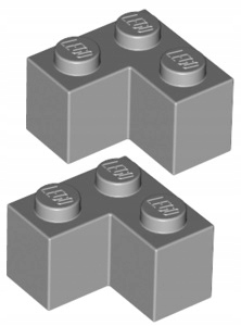 

Lego Klocek Narożnik 2x2 J. Szary 2357/4211349 x2