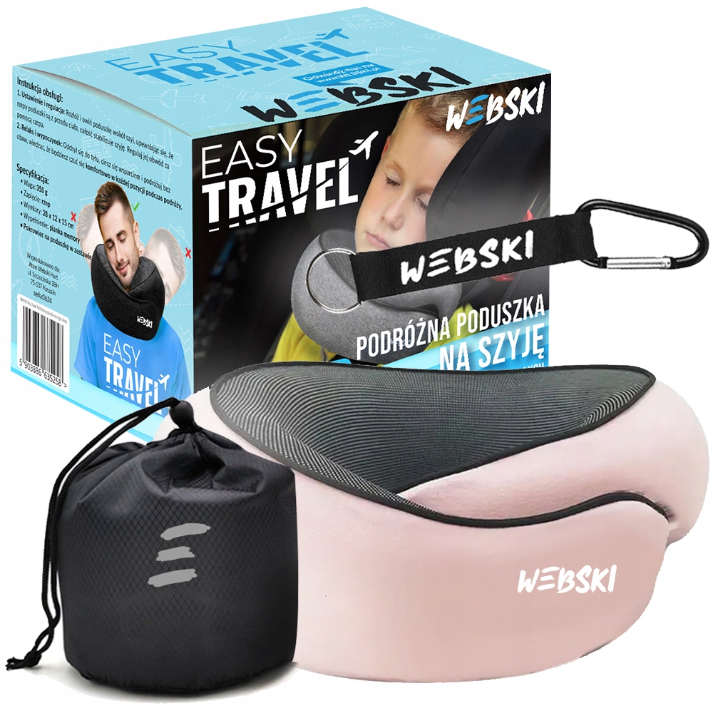 Poduszka Podróżna na szyję kark do Auta Busa Samolotu pociagu