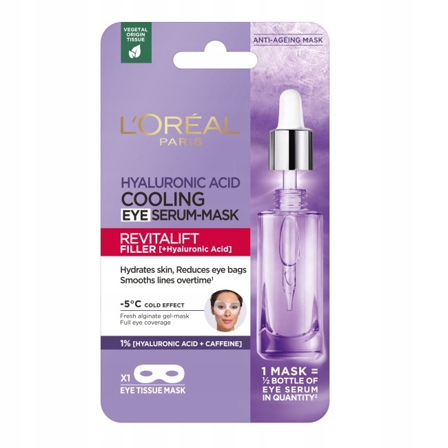 

Loreal Revitalift Filler maska z serum pod oczy