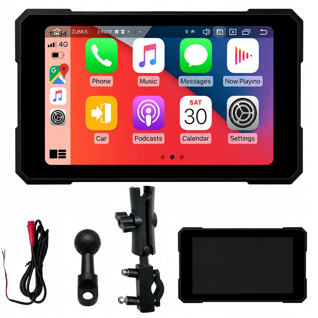 Motocyklový displej CarPlay Android Auto 5" bezdrôtová navigácia darček