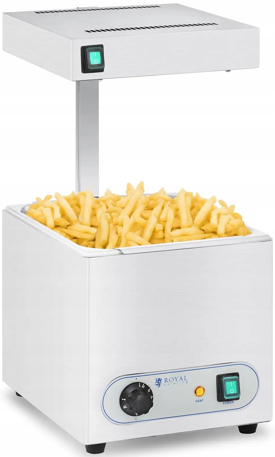 Ohřívač hranolků tepelný zářič 850W GN1/2 Royal Catering RCWG-1500