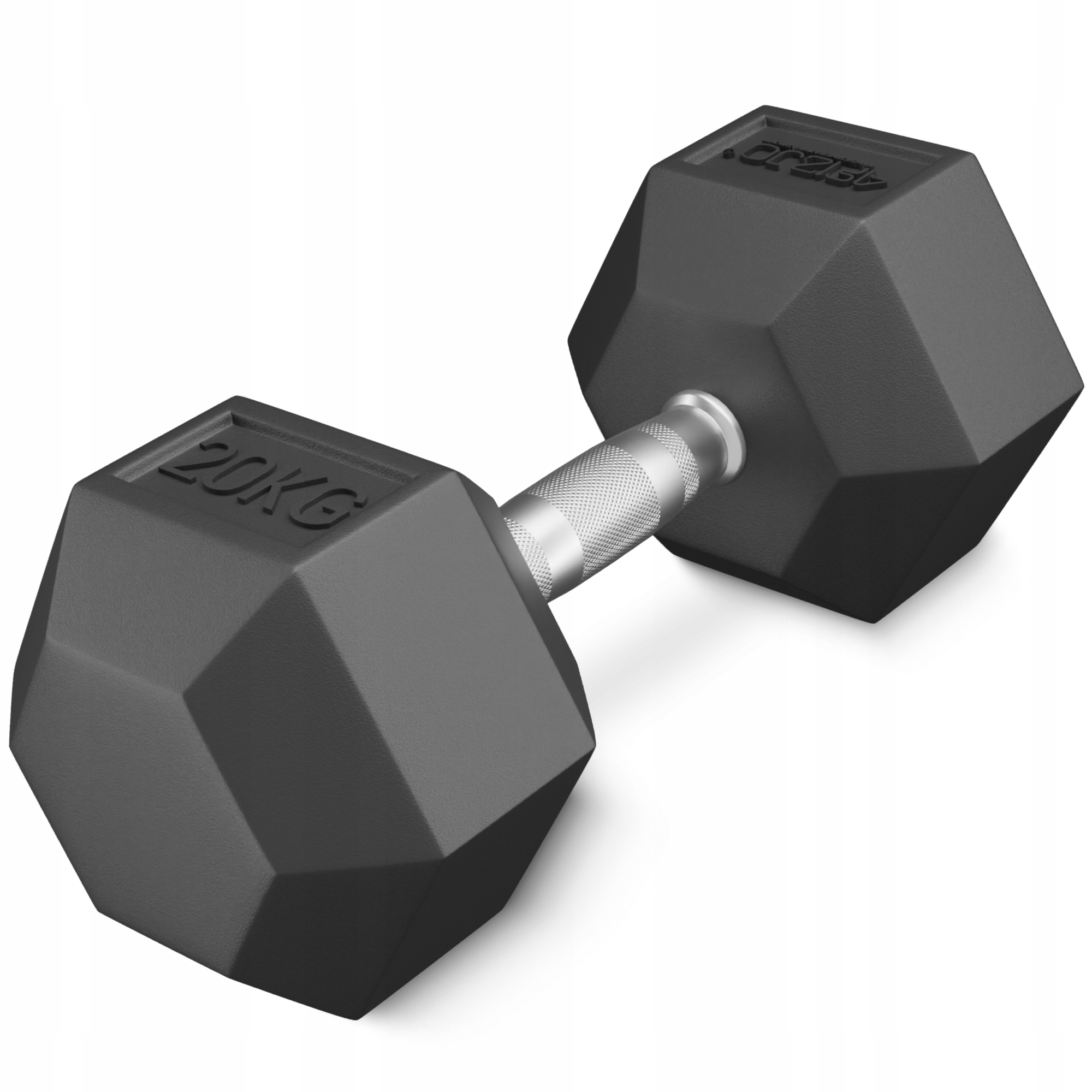 Činka Závaží Litinová Pogumovaná Činka Hex Pevná Odolná 20 kg