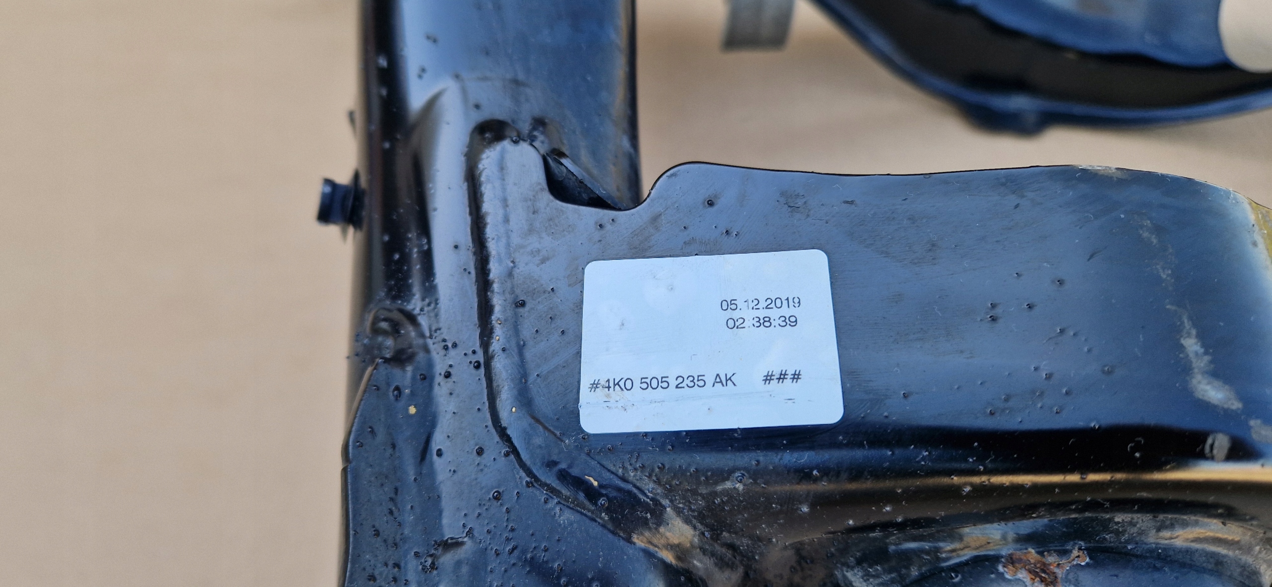 axle beam subframe rear part 4K0505235AK AUDI A7 A6 C8 original as new