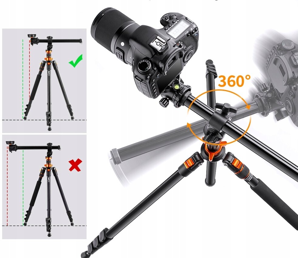 TRIPOD/STATYW K&F ALU/MAG 231cm SA254M2 Etui BUBM na USB GRATIS KF09.087V5 Kod producenta 101596