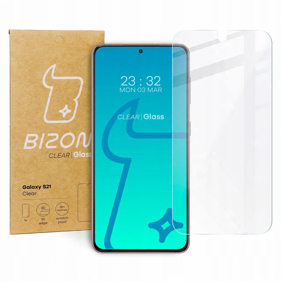 

Szkło hartowane Bizon do Galaxy S21 5G, szybka