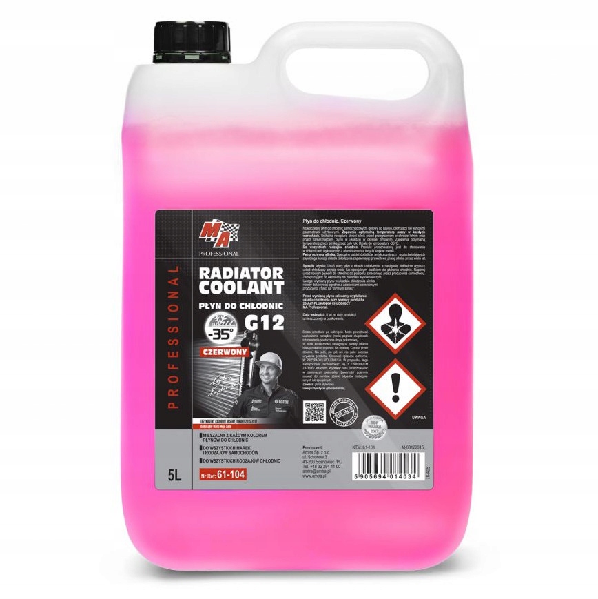 

Moje Auto Płyn Do Chłodnic Koncent Czerwony G12 5L