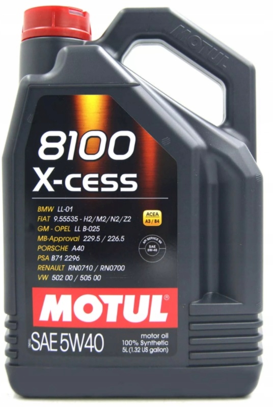 

Olej Motul 5W40 8100 X-cess 5L