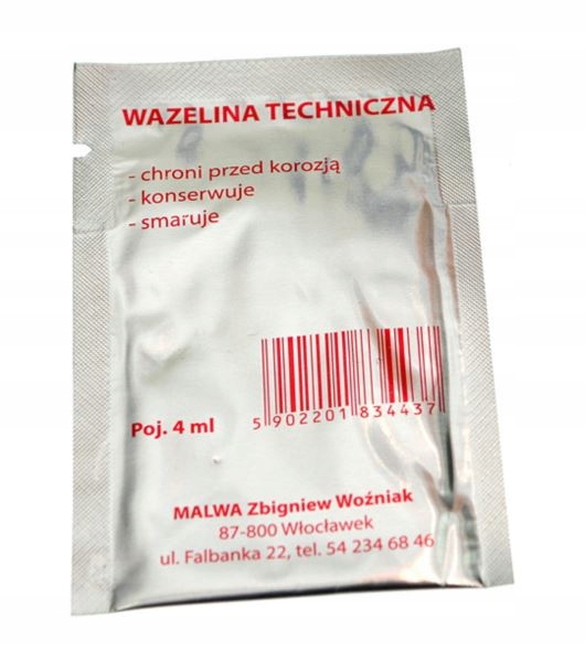 

Wazelina techniczna saszetka 4 ml