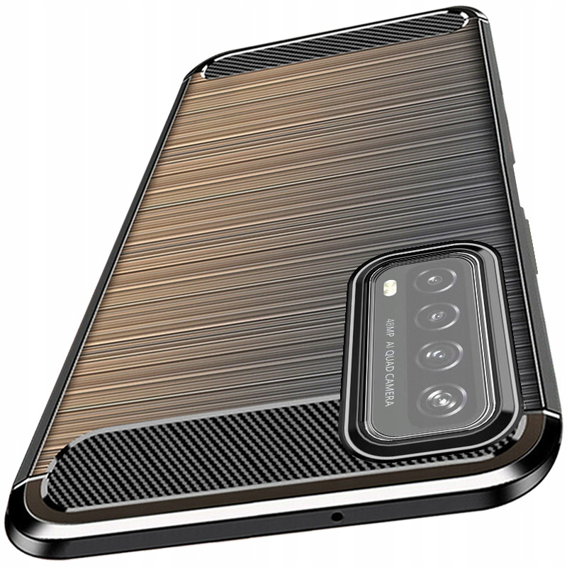 

Etui Pancerne Karbon do Huawei P Smart 2021 +Szkło