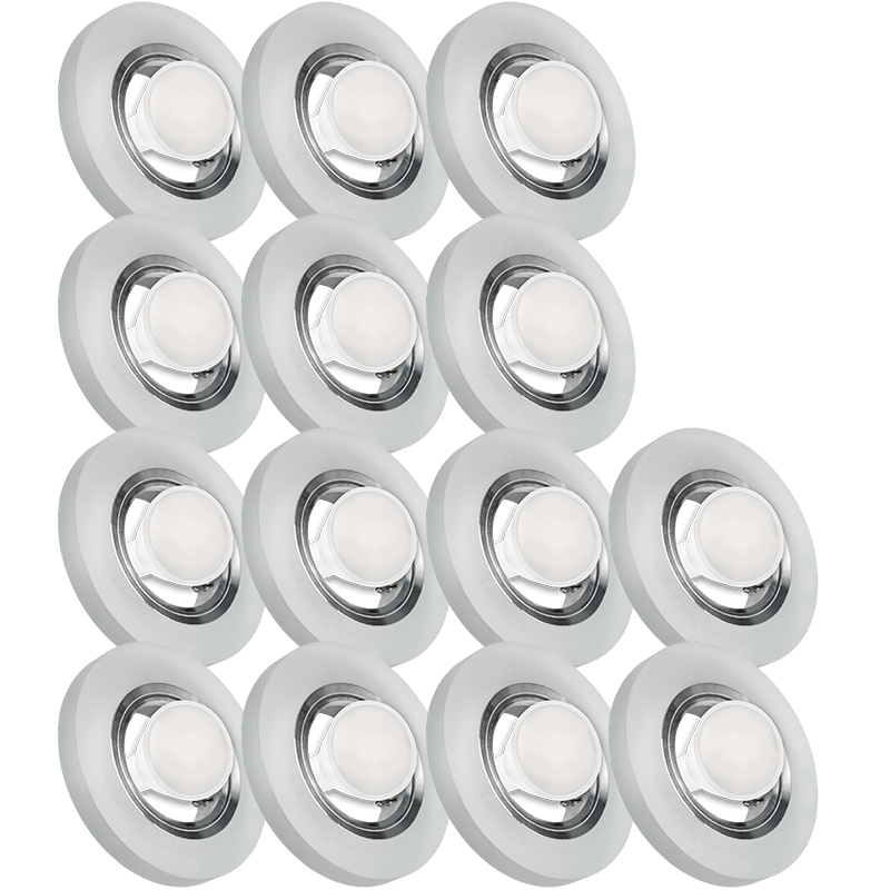 14X Skleněná Zapuštěná Lampička S Velmi Silným Sklo Led Žárovka 1.5 W