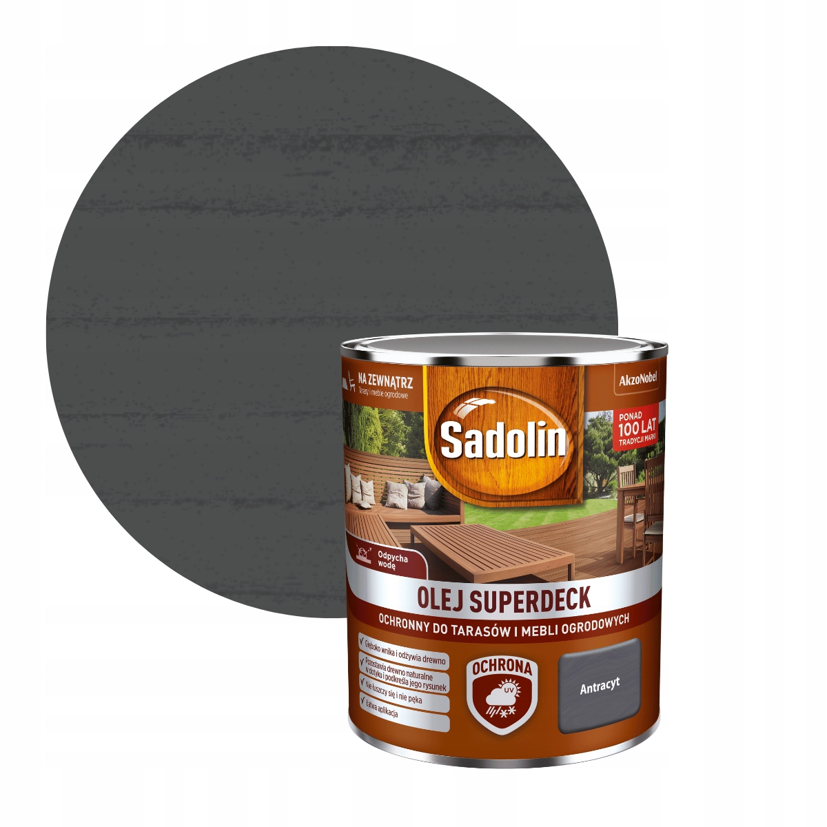 

Sadolin Superdeck Olej Do Tarasów 0,75l Antracyt