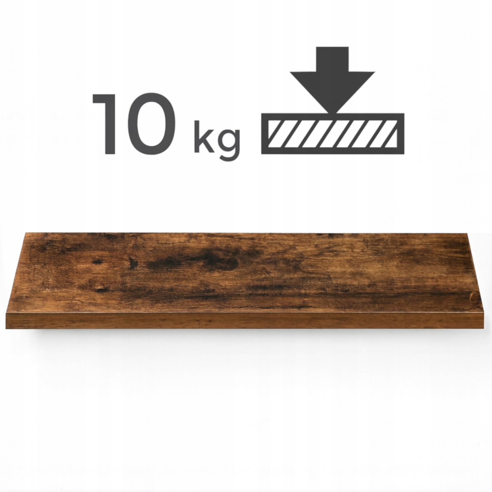 PÓŁKA ścienna 80 cm LOFT rustykalny wisząca nowoczesne salon Szerokość mebla 80 cm