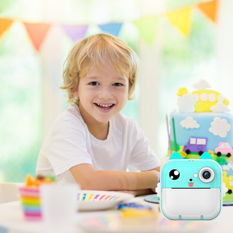 DRUKARKA TERMICZNA APARAT KAMERA 3W1 DRUKARKA NATYCHMIASTOWA+13 ROLEK Komunikacja Bluetooth