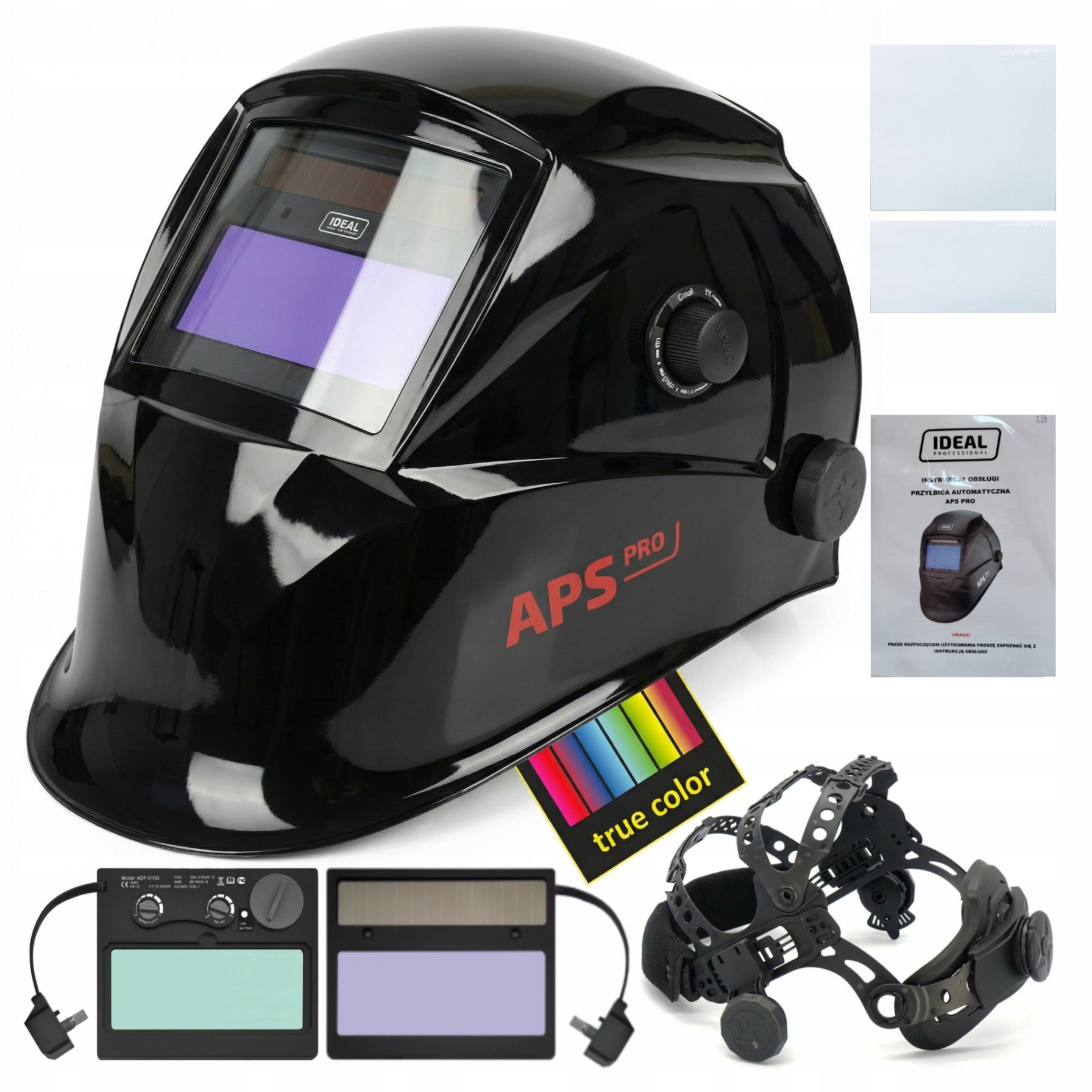 Przyłbica Spawalnicza Samościemniająca Maska LCD Do Szlifowania szybki