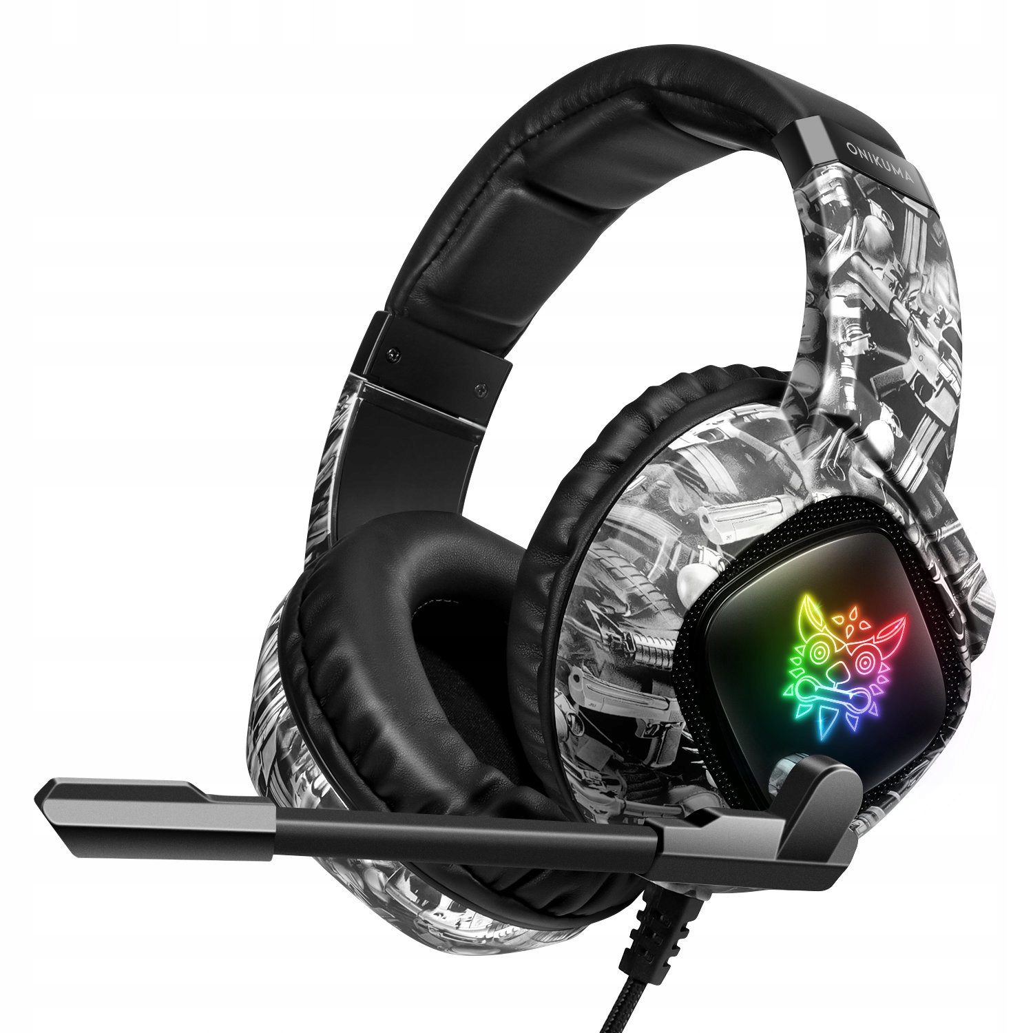 

Słuchawki Z Mikrofonem Gamingowe Rgb Led Do Pc PS4