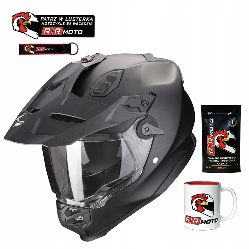 Prilba Scorpion ADF-9000 Air Solid Matt Pearl Black čierna matná Darčeky