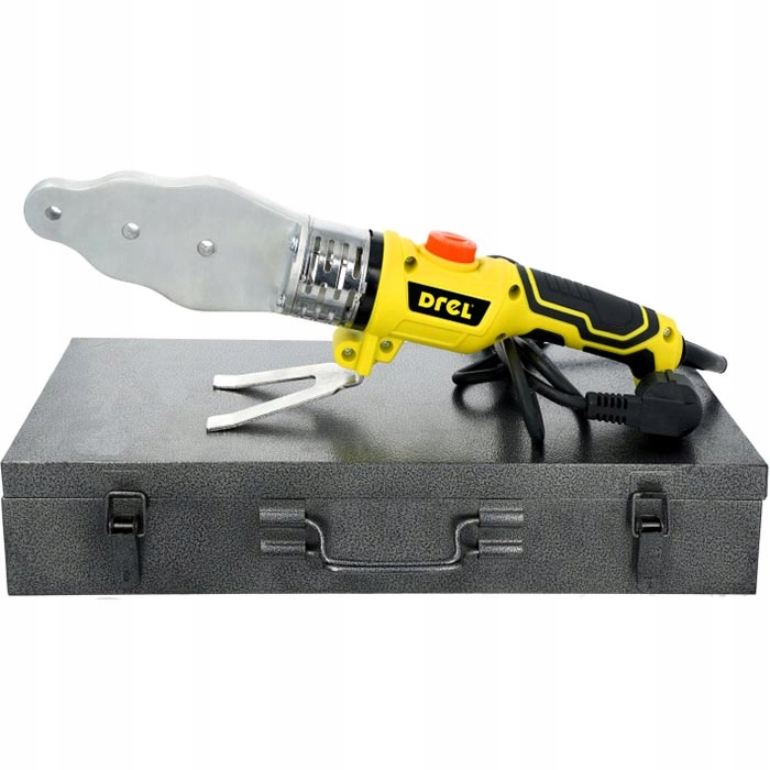 Drel Zgrzewarka do rur Pe Pp DR-EHD-1500 20-63mm 1500W+ Akcesoria, Walizka