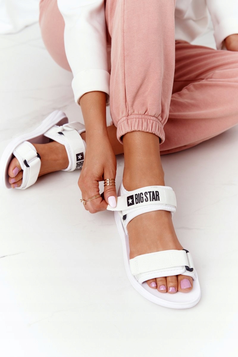 LEKKIE SPORTOWE SANDAŁY BIG STAR HH274A026 BIAŁ 37 Kolekcja Letni