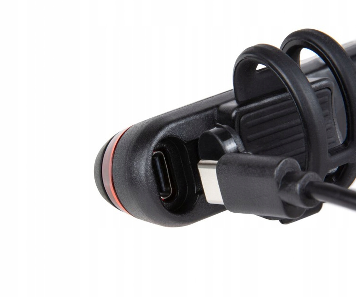 ładowalna lampa rowerowa tylna Mactronic Red line Źródło światła dioda LED