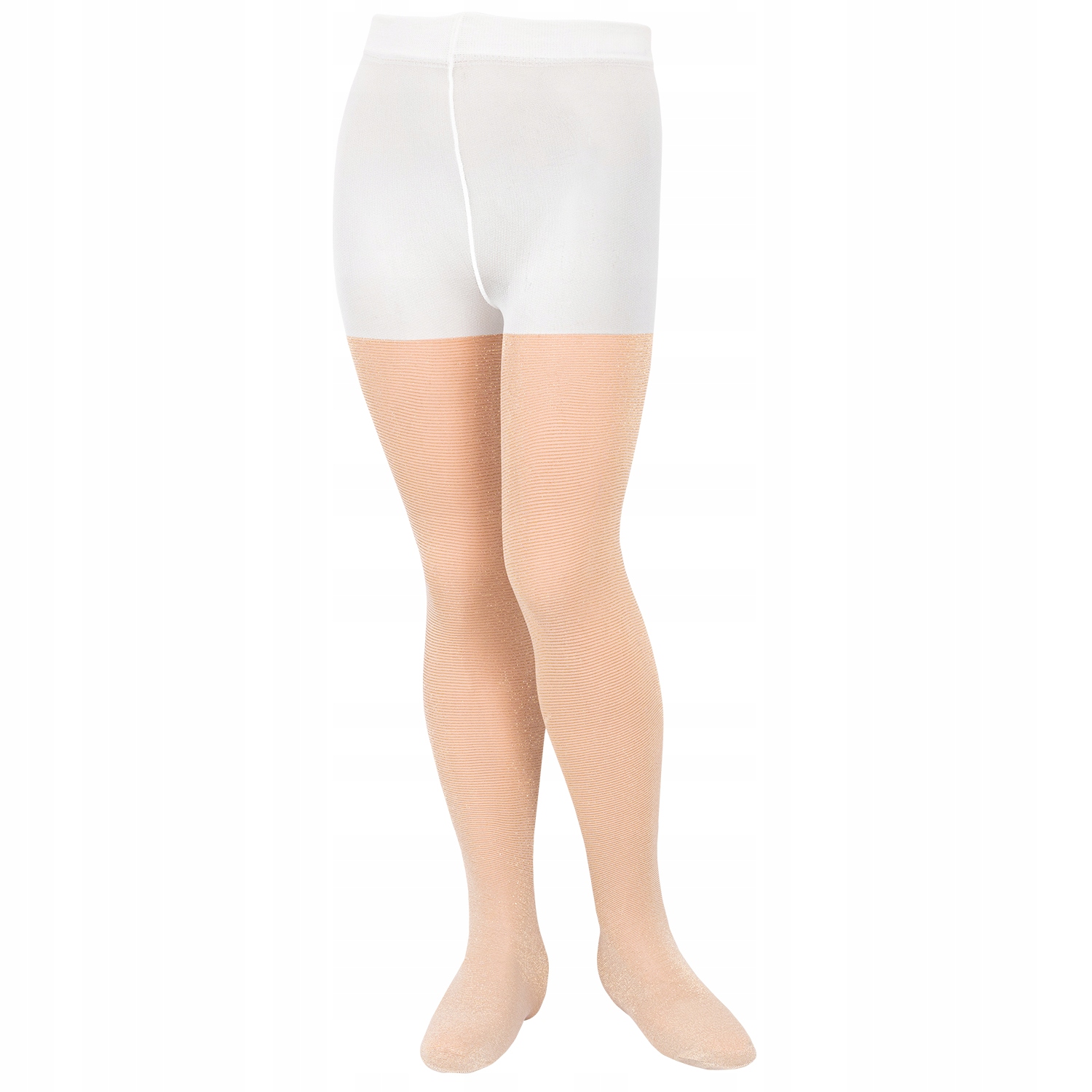 Dziecięce rajstopy błyszczące brokatowe złote cienkie Primark 92/98