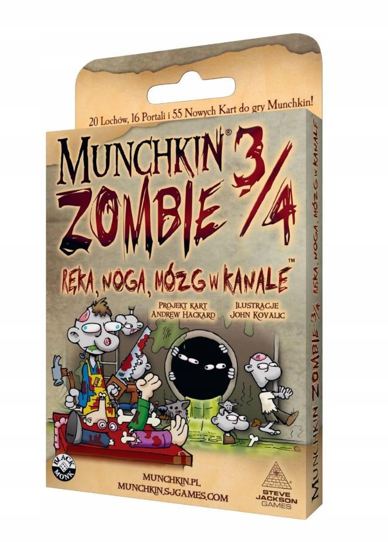

Munchkin Zombie 3/4 - Ręka, noga, mózg w kanale
