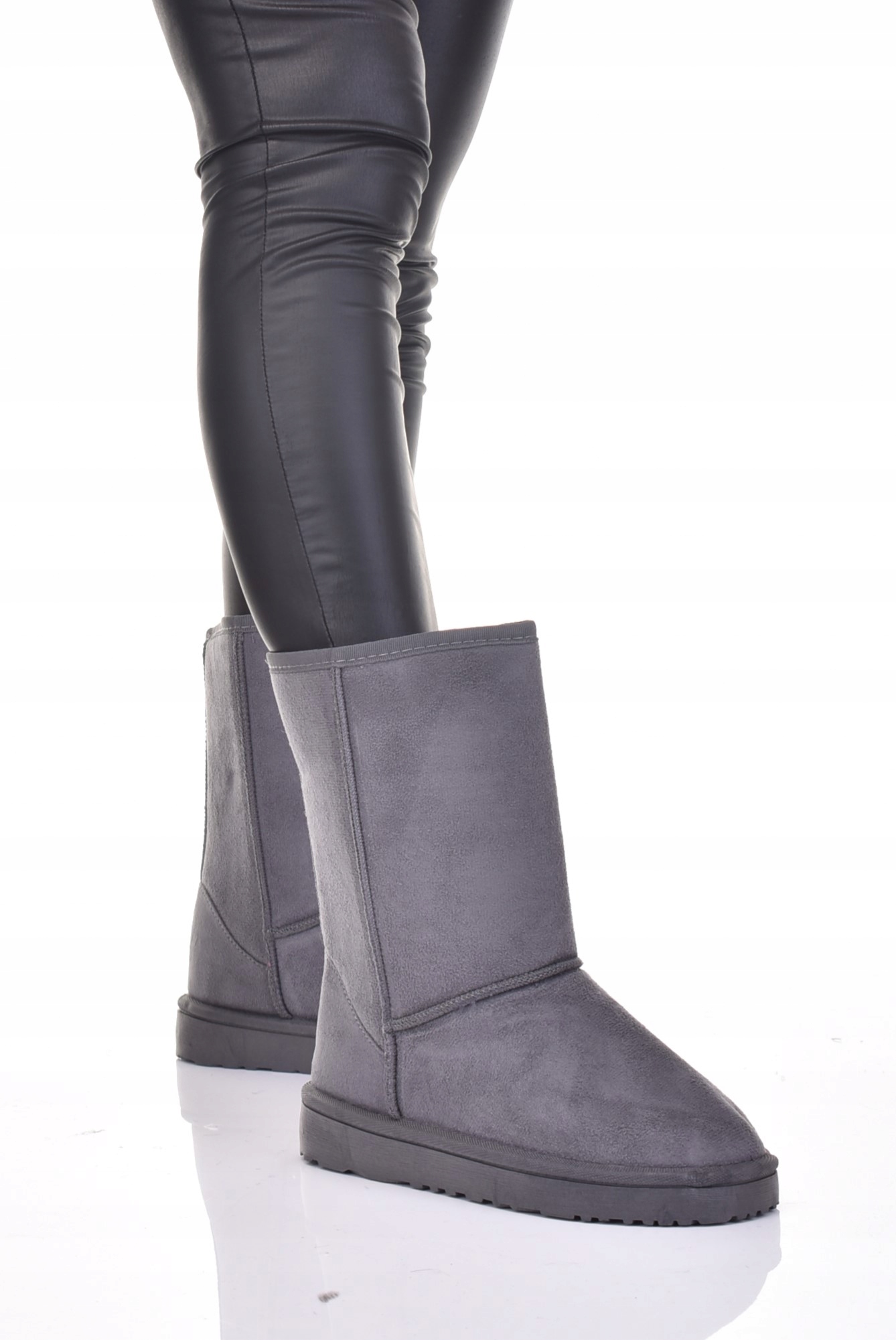 DAMSKIE BUTY ZAMSZOWE ŚNIEGOWCE ZIMOWE BOTKI KLASYCZNE Marka bez marki