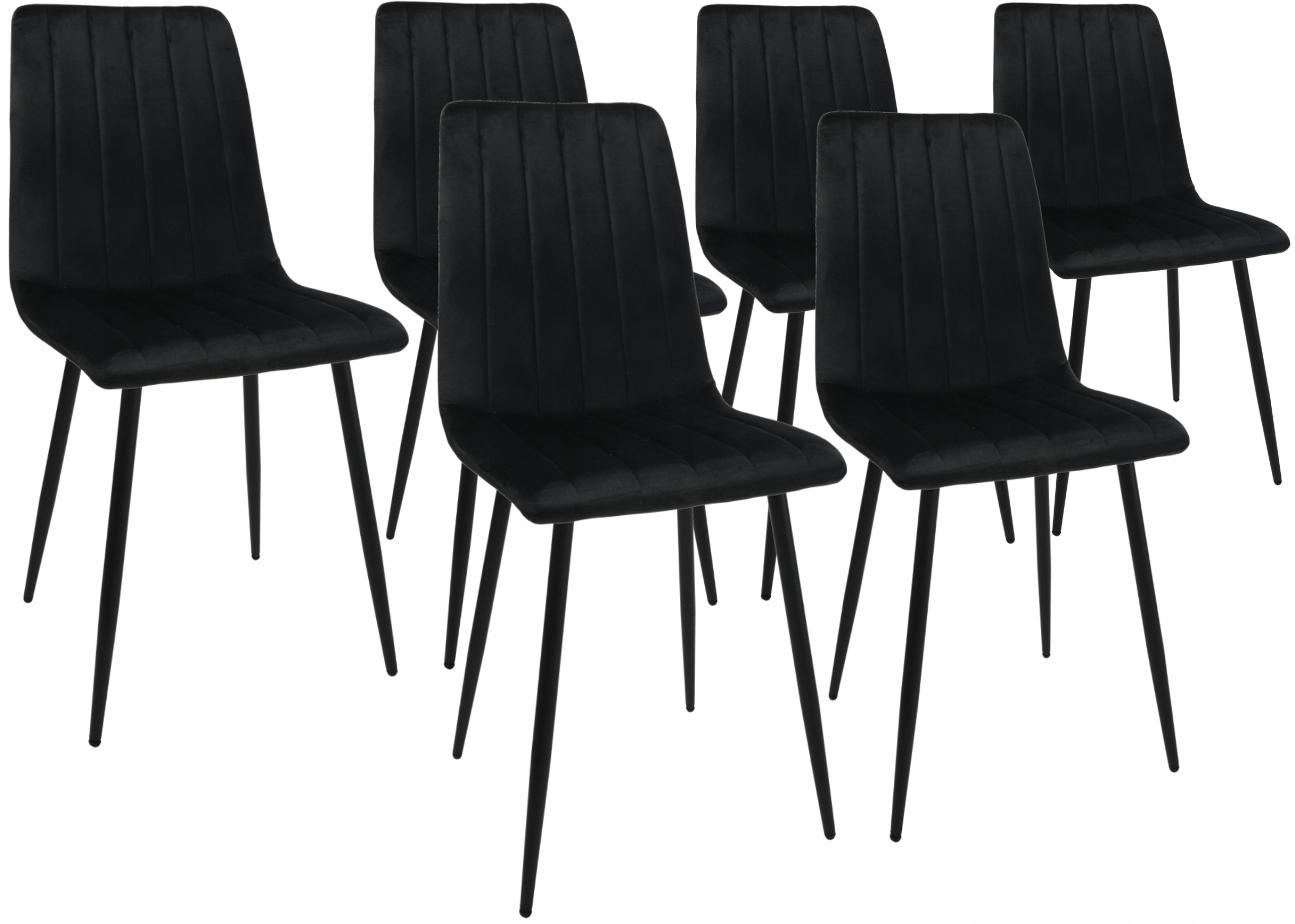 Sada 6 židlí DankorDesign Axa černá