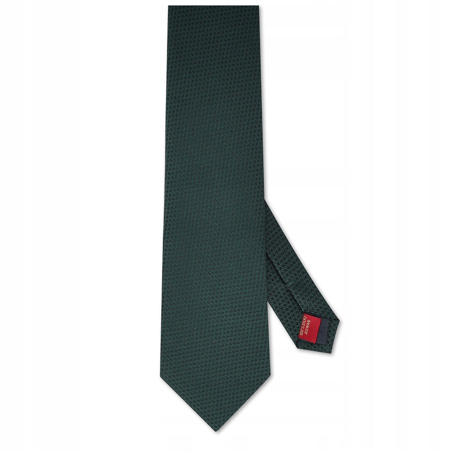 Strukturovaná zelená pánská kravata ze 100% hedvábí Pako Lorente One Size