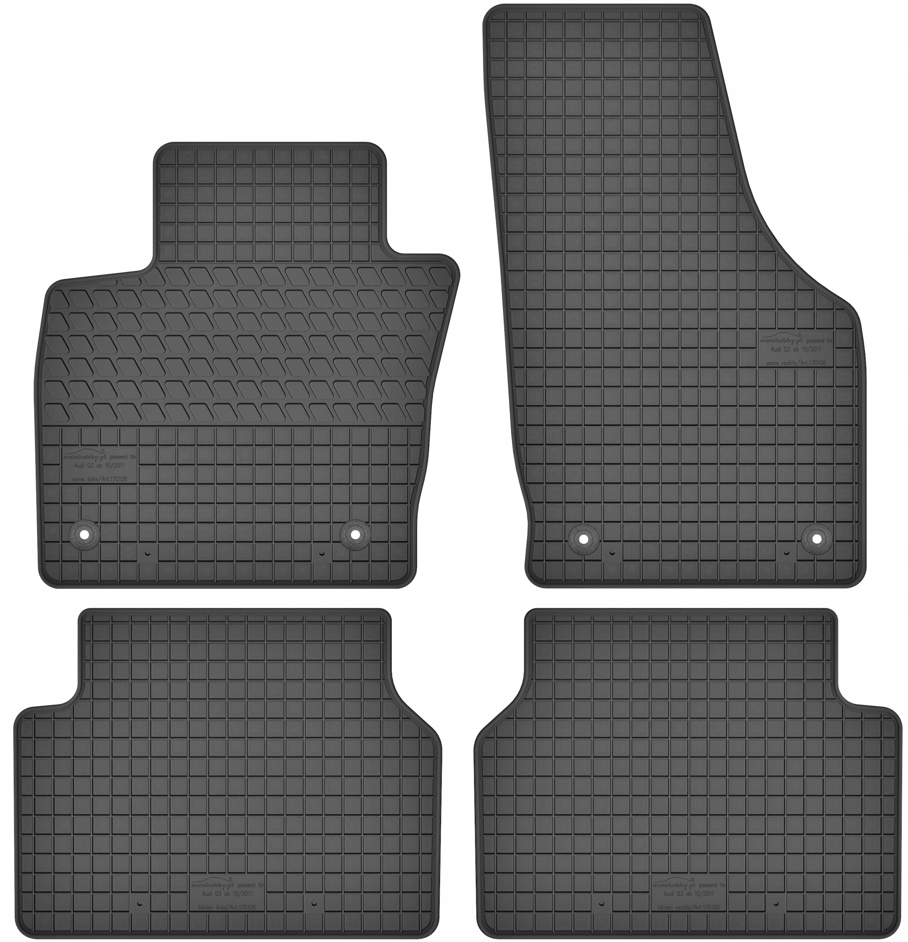 

Audi Q3 2011-2018 Dywaniki gumowe