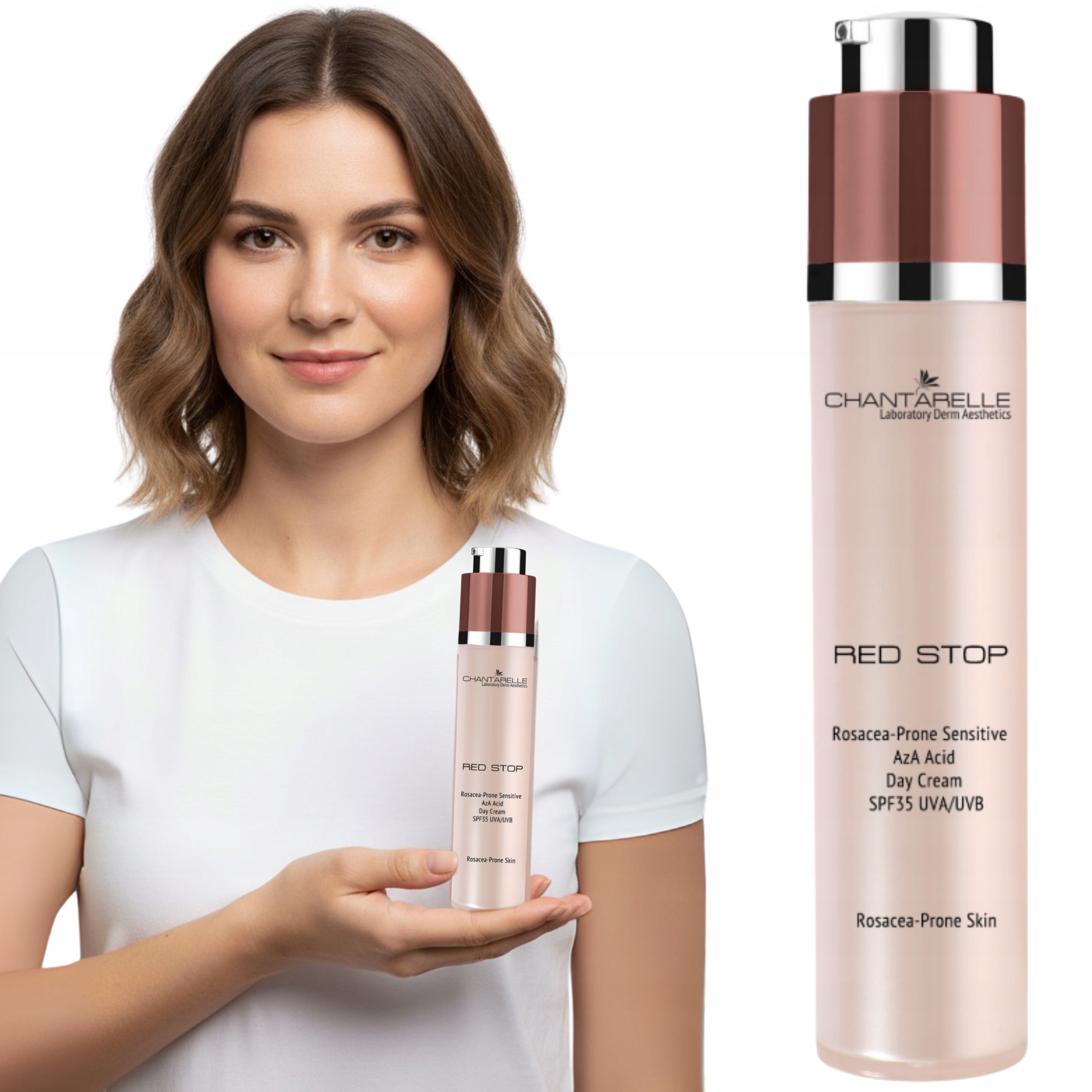 Zklidňující krém na obličej pro citlivou pleť Red Stop Rosacea na den