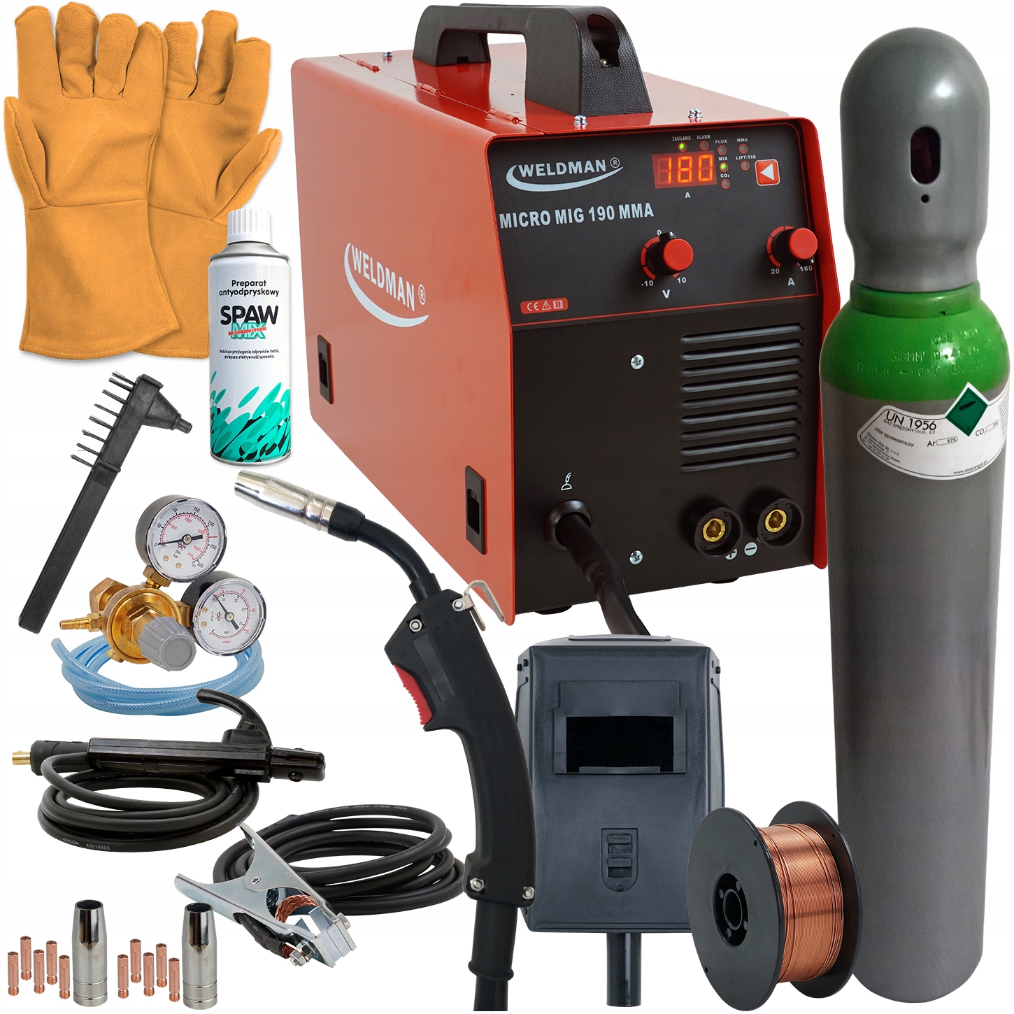 Migomat зварювальний апарат MIG / MAG MMA MIG TIG MMA комплект