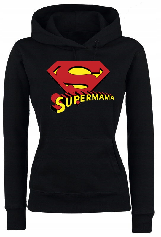 

Damska Bluza Z Kapturem Super Mama Roz.xl