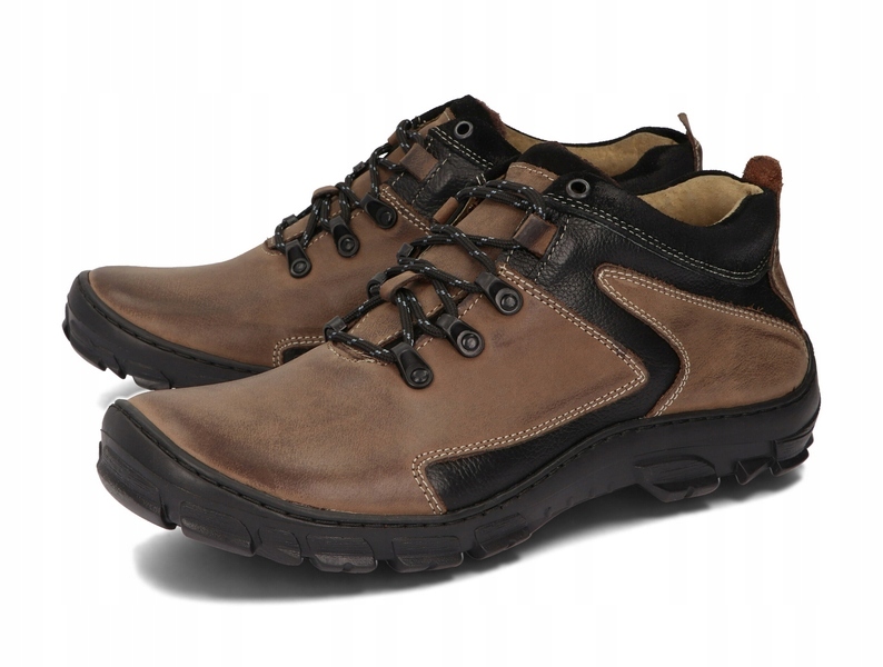 TREKKINGI OCIEPLONE BUTY MĘSKIE 905 BRĄZOWY 49 Rozmiar 49