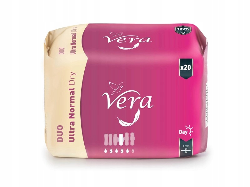 Гигиенические салфетки Ultra NORMAL Dry Duo Day VERA 20 шт.