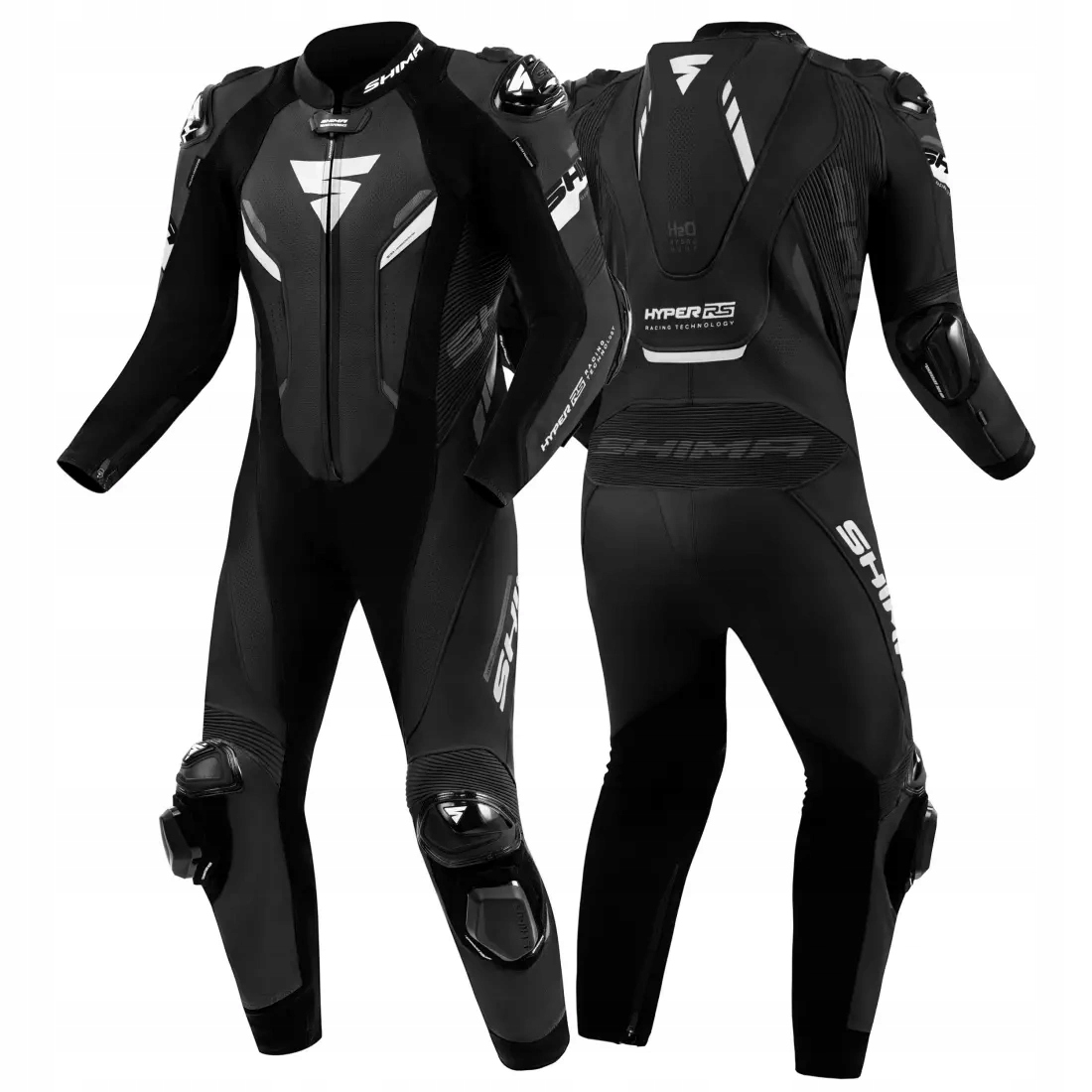 Jednodielny motocyklový oblek Shima Hyper-rs Men Blk/wht 58