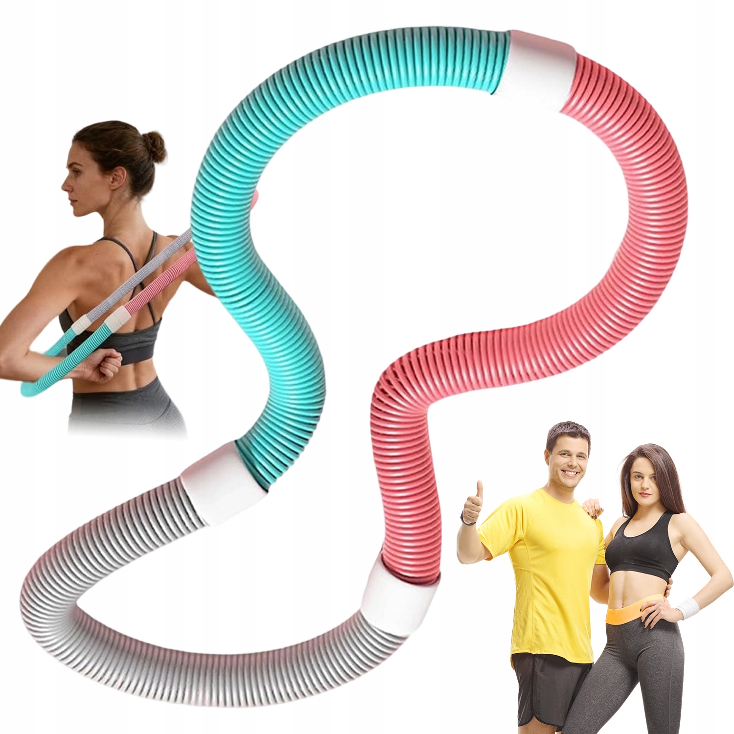 Hula Hop Z Obciążeniem Odchudzające Sprężyny Koło Do Ćwiczeń Fitness