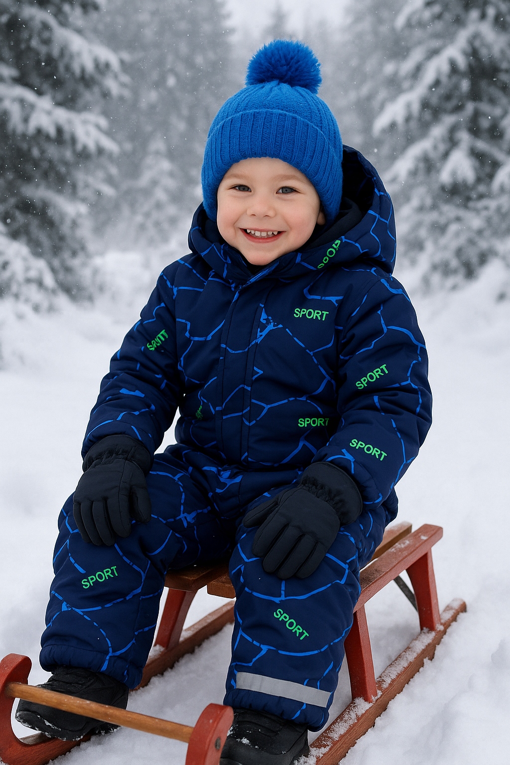 WINTER SUIT J257N ONE-PIECE FLEECE 98 Size 98