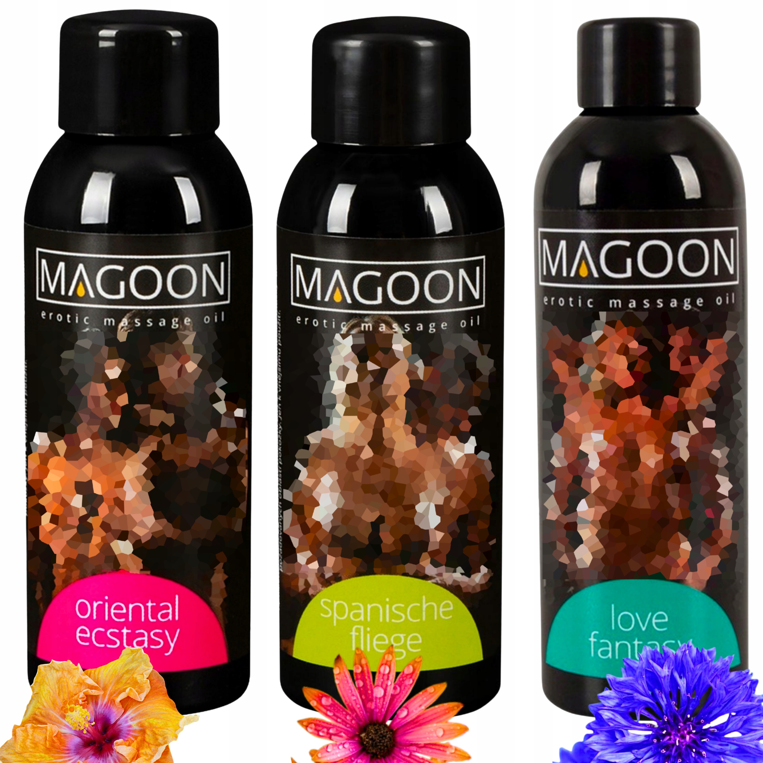 OLEJEK DO MASAŻU EROTYCZNEGO ZESTAW 3szt x 50ML 50ml X 3szt różne zapachy