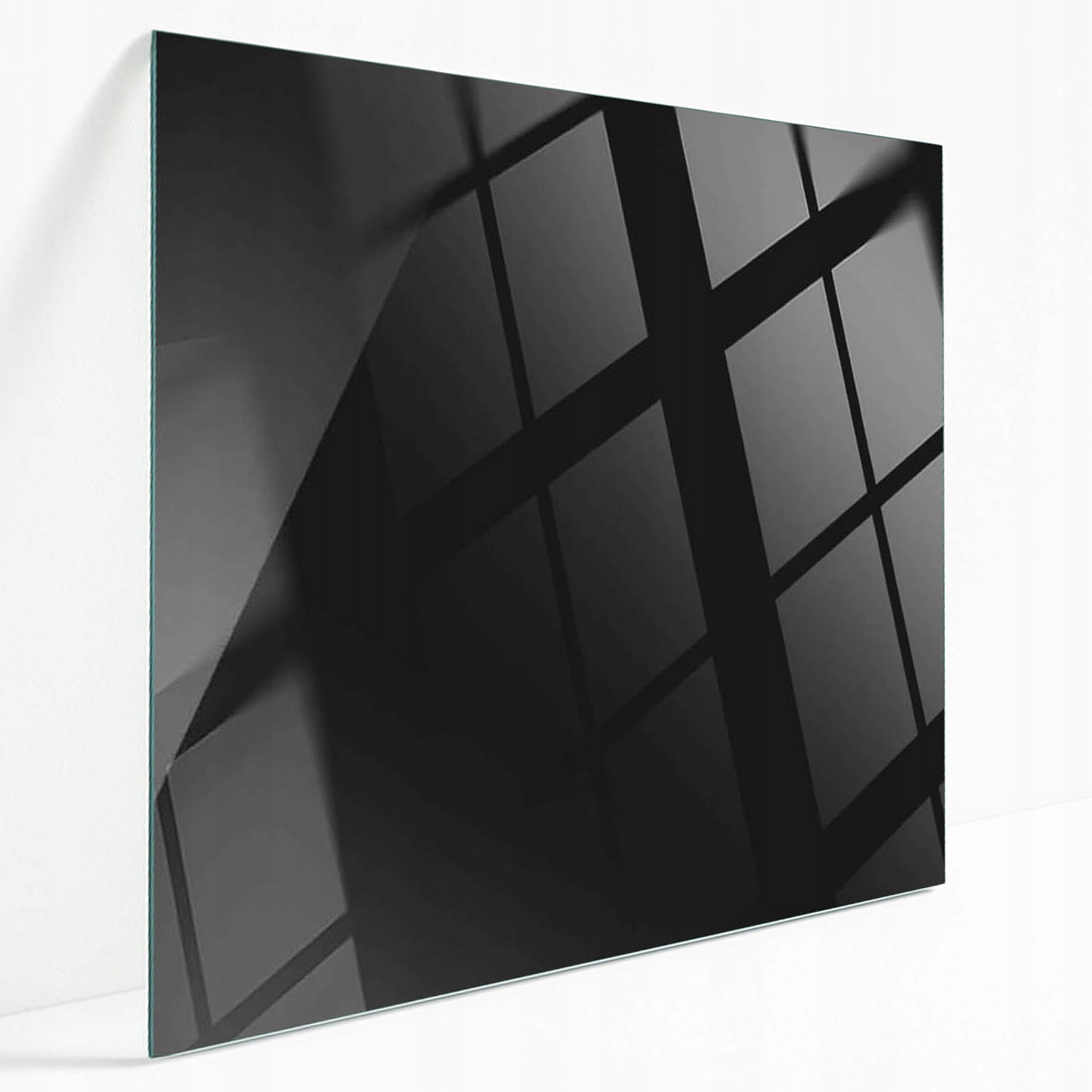 Dekoratívna ochranná doska Tvrdené Sklo Farba čierna hladká 60x60 cm