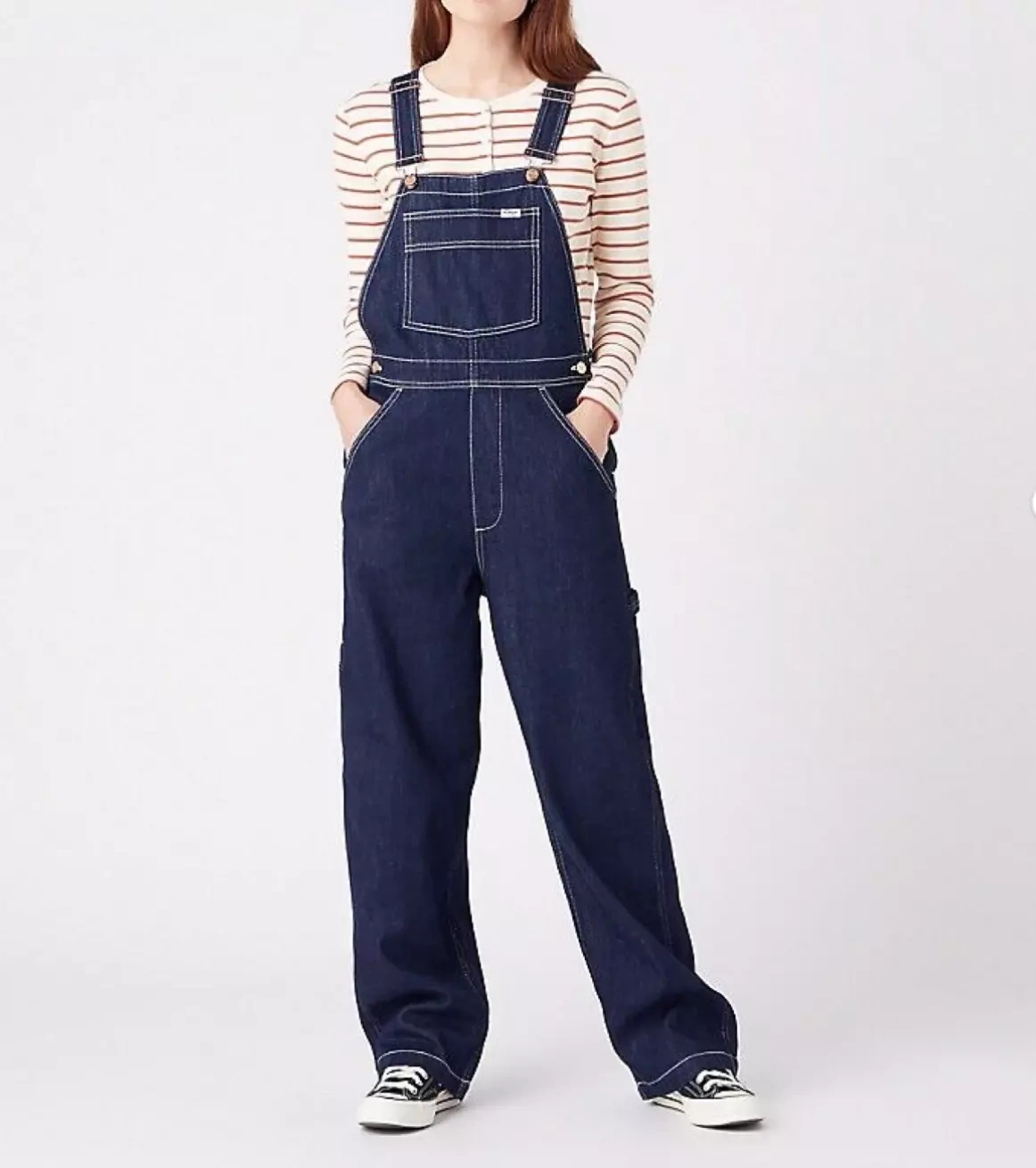 Dámská kombinéza Wrangler Casey Jones Dungeree Rinse W24UZB10L Xs