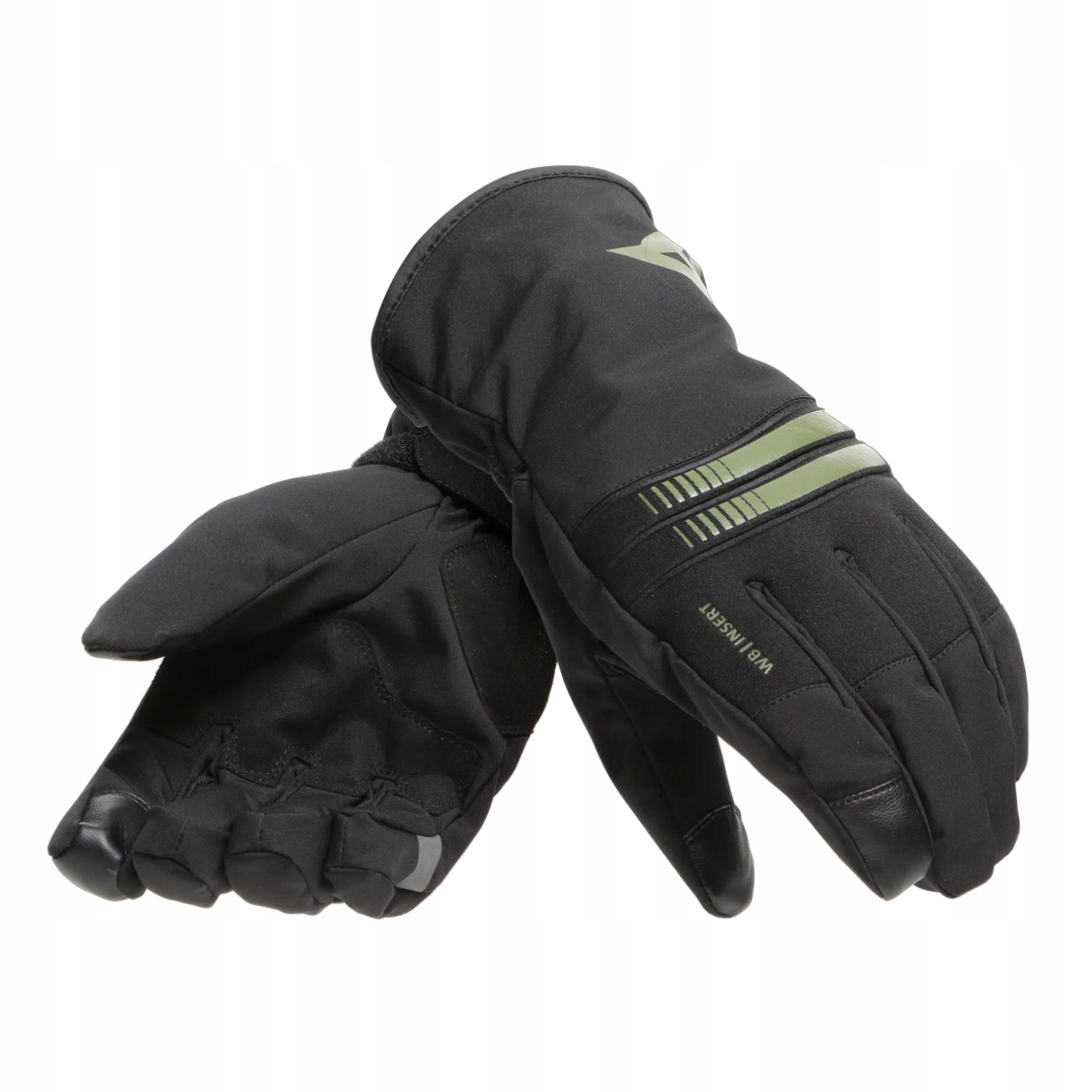 Zimné rukavice Dainese Plaza 3 čierna/hnedo-zelená L