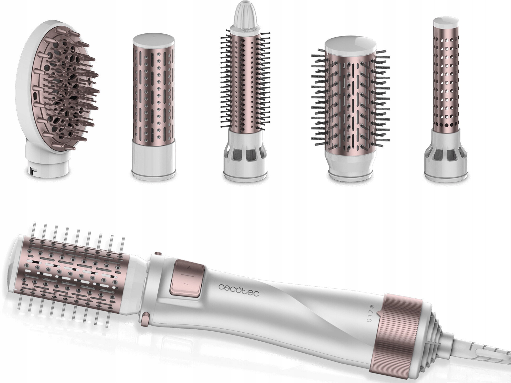 Lokówko-suszarka obrotowa Cecotec Ceramiccare 5w1 Pro 1000 W beżowa